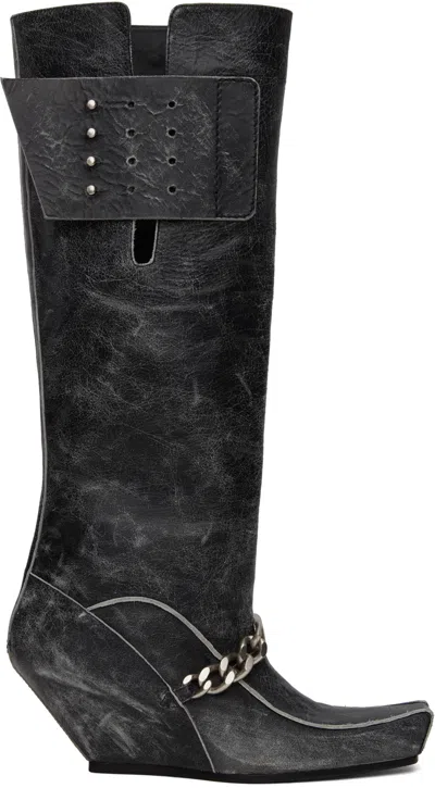 Knwls Black Precious Rider Boots In Moto Black