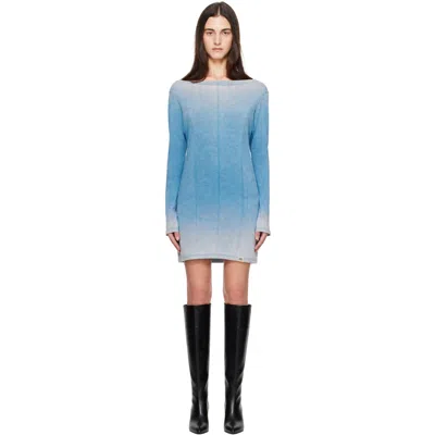 Knwls Blue Ace Longsleeve Minidress