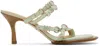 Knwls Blue & Beige Scythe Sandals In Moto Teal