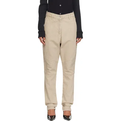 Knwls Brown Cc Jeans In Washed Brown