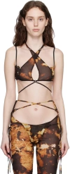 Knwls Brown Glimmer Camisole In Starlight