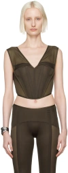 Knwls Brown Grace Bustier In Brown