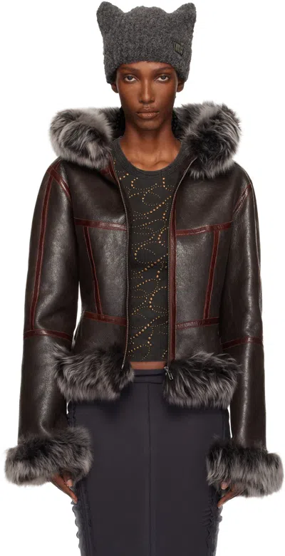 Knwls Brown Koko Shearling Jacket
