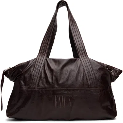 Knwls Brown Turvy Leather Tote In Blonde