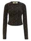 Knwls Cally Studded Top In Black