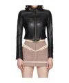 Knwls Black Claw Leather Jacket In Black