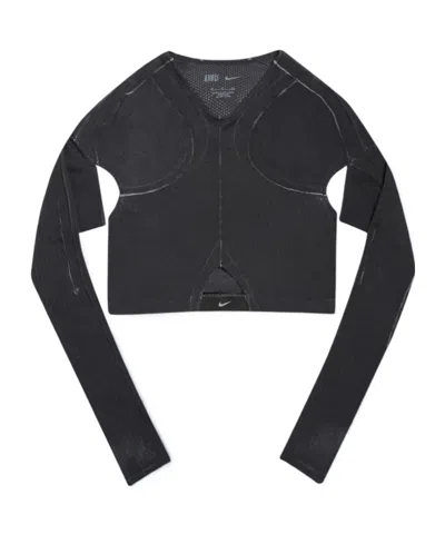 Knwls Cut-out Cropped Knitwear In Black
