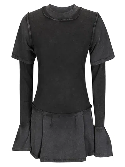 Knwls Deconstructed Dress In Black