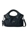 Knwls Distressed Leather Handbag In Black