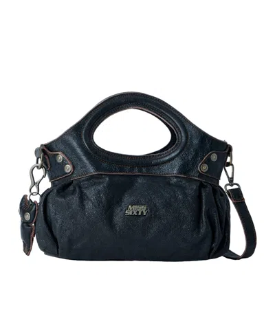 Knwls Distressed Leather Handbag In Black