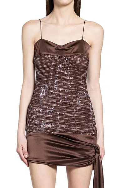 Knwls Dresses In Brown