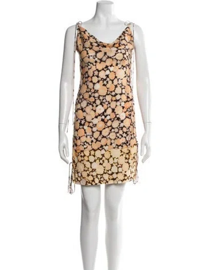 Pre-owned Knwls Floral Print Mini Dress In Multicolor