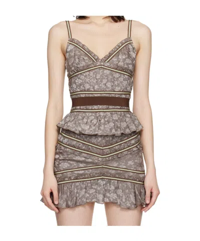 Knwls Freya Tank Top In Brown