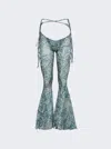 Knwls Glimmer Graphic-print Flared Trousers In Multi
