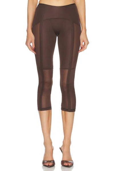 Knwls Brown Grace Capri Leggings