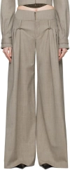 Knwls Gray Bayon Trousers In Grey
