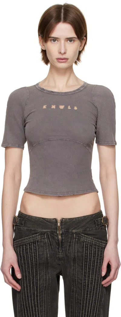 Knwls Gray Ghost T-shirt In Ash