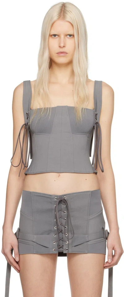 Knwls Gray Lethal Camisole In Grey