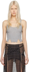 Knwls Gray Stray Tank Top In Grey