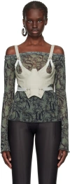 Knwls Green Scoops Tank Top In Sage
