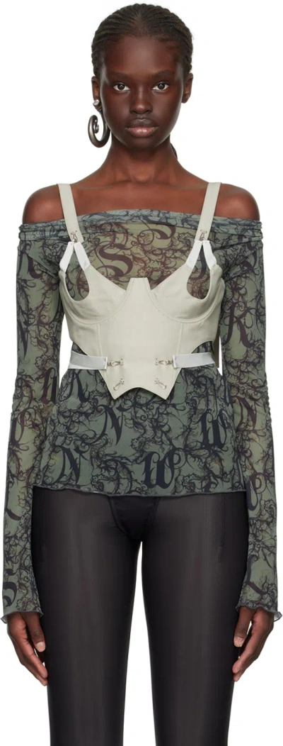 Knwls Green Scoops Tank Top In Sage