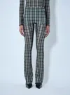 Knwls Halcyon Plaid Flared Pants In Multi