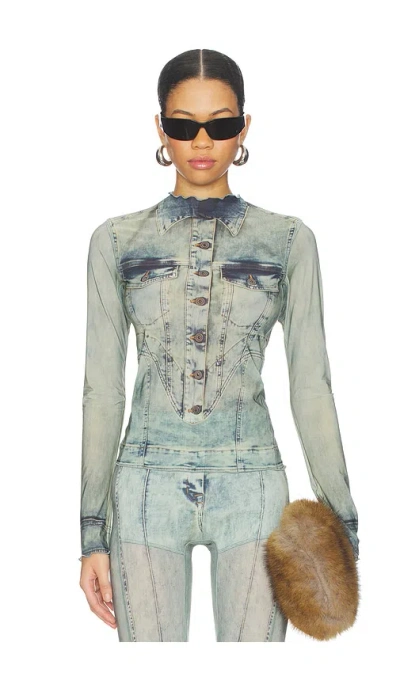 Knwls Halcyon Top In Blue