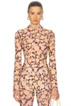 Knwls Halcyon Top In Hazy Floral