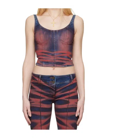 Knwls Harley Corset Top In Multi