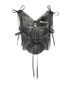 Knwls Leather Bustier In Black