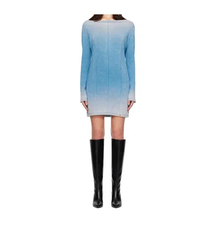 Knwls Long-sleeved Dress In Blue