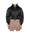 Knwls M Claw Padded Bomber Jacket In Black