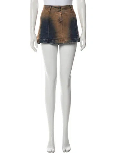 Pre-owned Knwls Mini Skirt In Blue