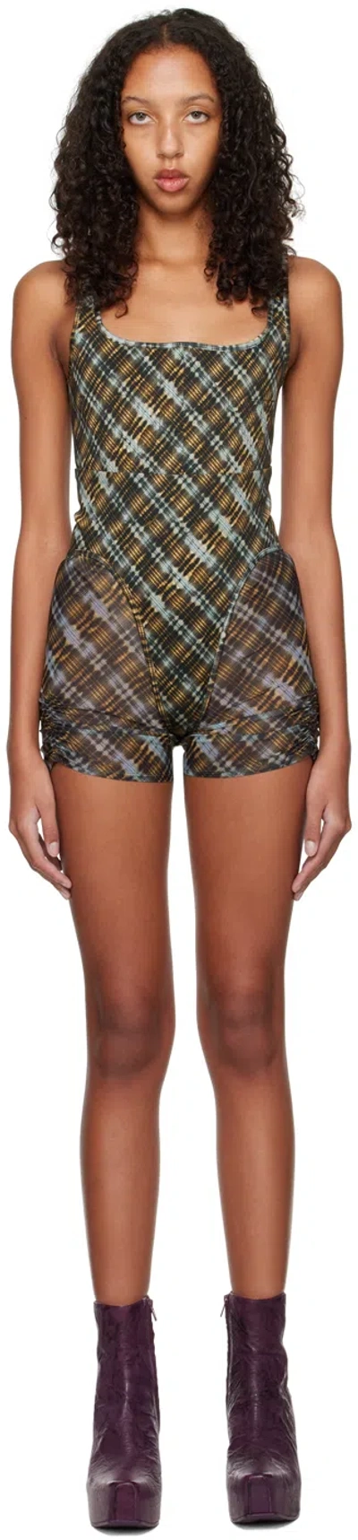 Knwls Multicolor Scythe Shorts In Beach Plaid