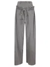 Knwls Oversized Sweatpants With Integrated Ribbed Shorts Layer In Gray