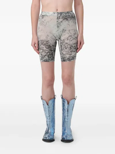 Knwls Print Shorts In Gray