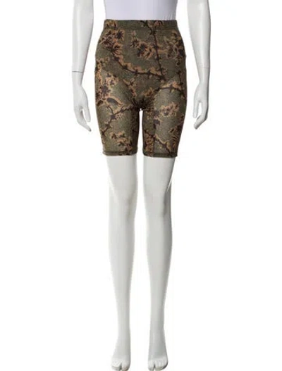 Pre-owned Knwls Printed Knee-length Shorts In Green