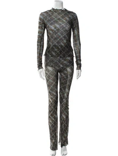 Pre-owned Knwls Printed Pant Set In Multi