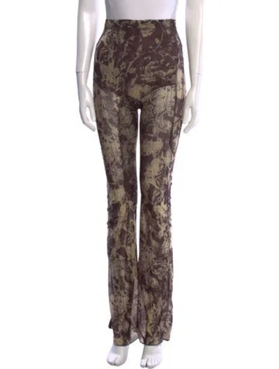 Pre-owned Knwls Printed Straight Leg Pants In Multi