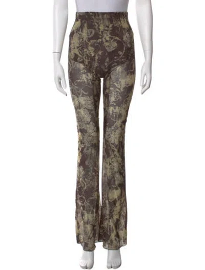 Pre-owned Knwls Printed Wide Leg Pants