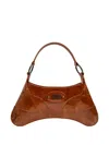 Knwls Razr Logo-lettering Shoulder Bag In Brown