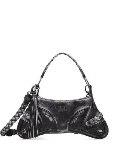 Knwls Rounded Strap Shoulder Bag In Black