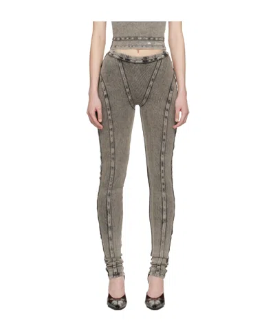 Knwls Scuba Panelled Pants In Green