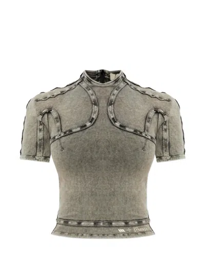 Knwls Scuba Panelled T-shirt In Multi