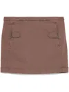 Knwls Shiv Mini Skirt In Brown