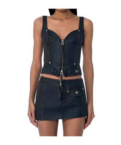 Knwls Sleeveless Top In Black