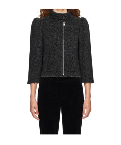 Knwls Stand-collar Jacket In Gray