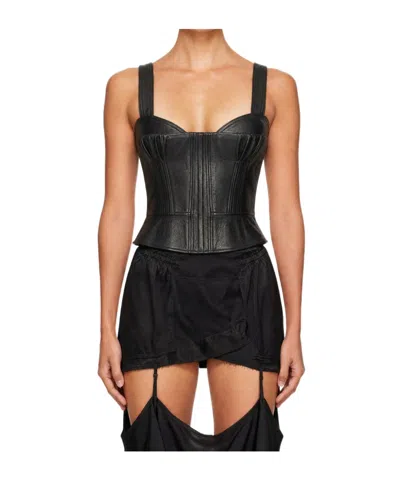 Knwls Strapless Camisole Top In Black