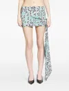 Knwls Stud-print Mini Skirt In Multi