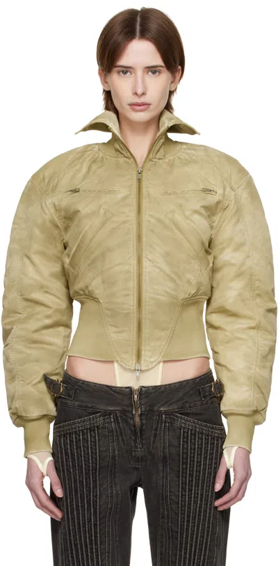 KNWLS TAN M-CLAW BOMBER JACKET